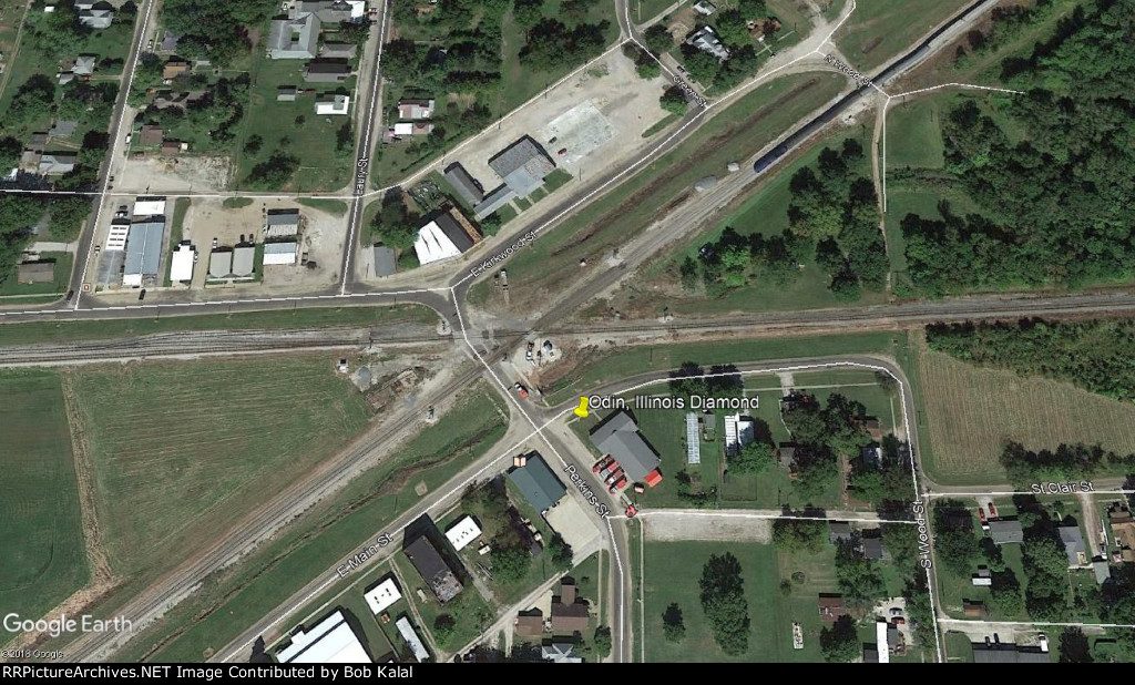 Odin Il. Illinois Central CSX Diamond Aerial